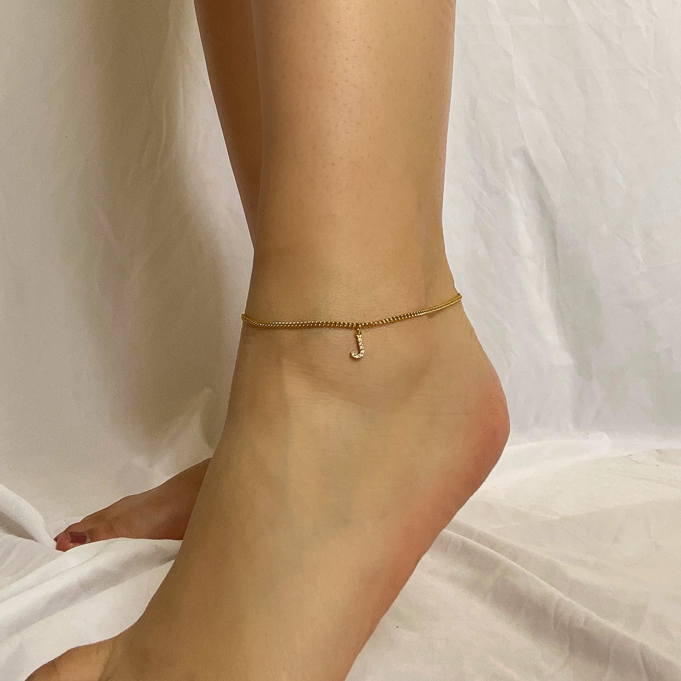 Letter a deals anklet